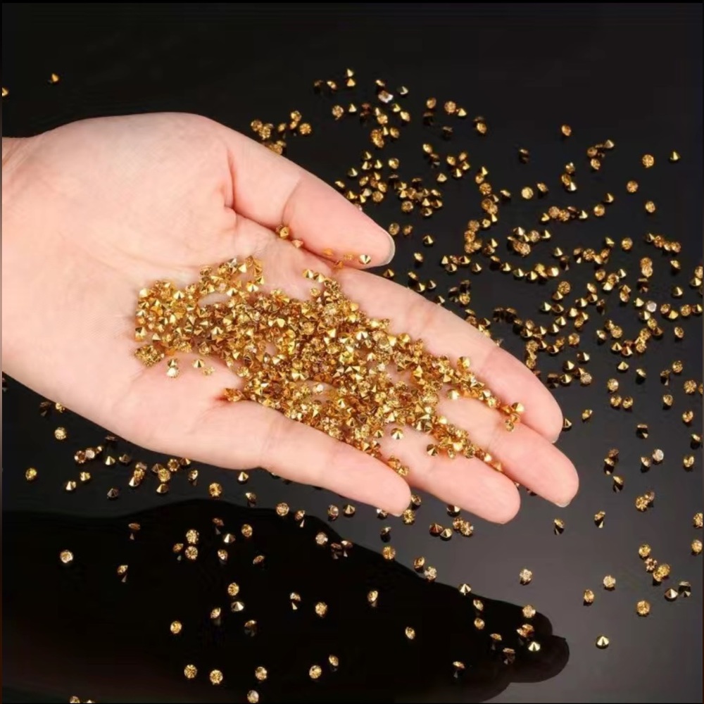 Gold Diamond Rhinestone Confetti